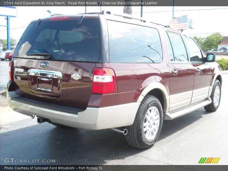 Royal Red Metallic / Charcoal Black/Chaparral Leather 2009 Ford Expedition EL King Ranch