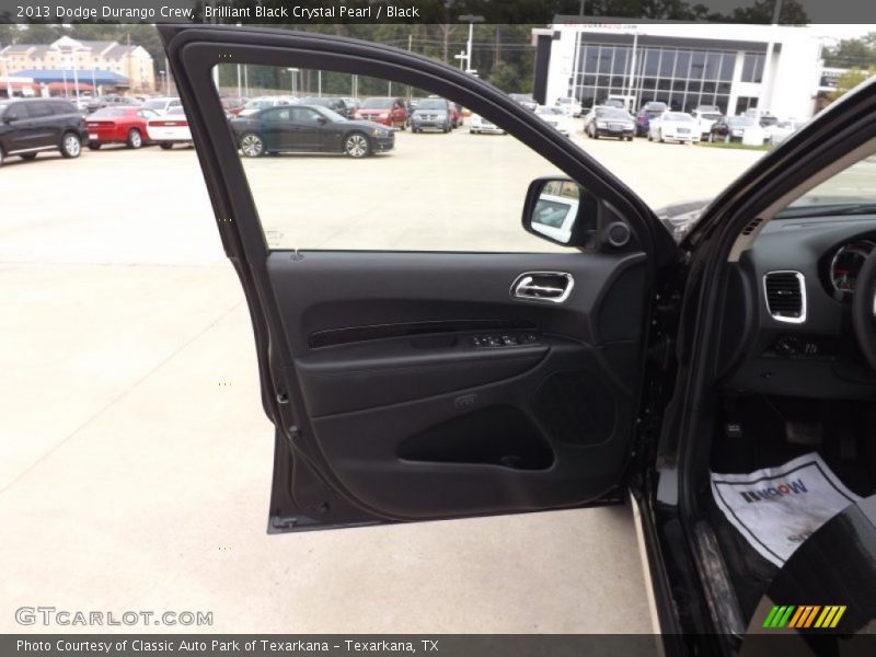 Brilliant Black Crystal Pearl / Black 2013 Dodge Durango Crew