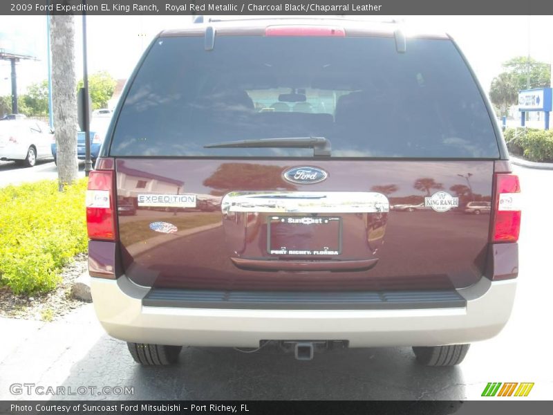 Royal Red Metallic / Charcoal Black/Chaparral Leather 2009 Ford Expedition EL King Ranch