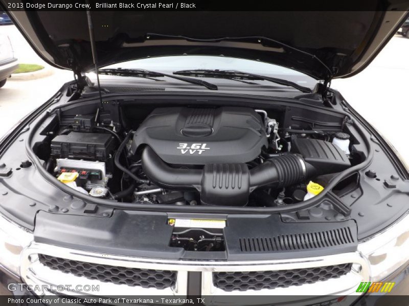 Brilliant Black Crystal Pearl / Black 2013 Dodge Durango Crew