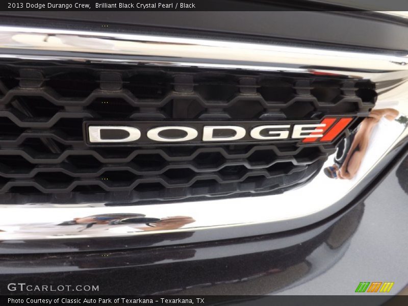 Brilliant Black Crystal Pearl / Black 2013 Dodge Durango Crew