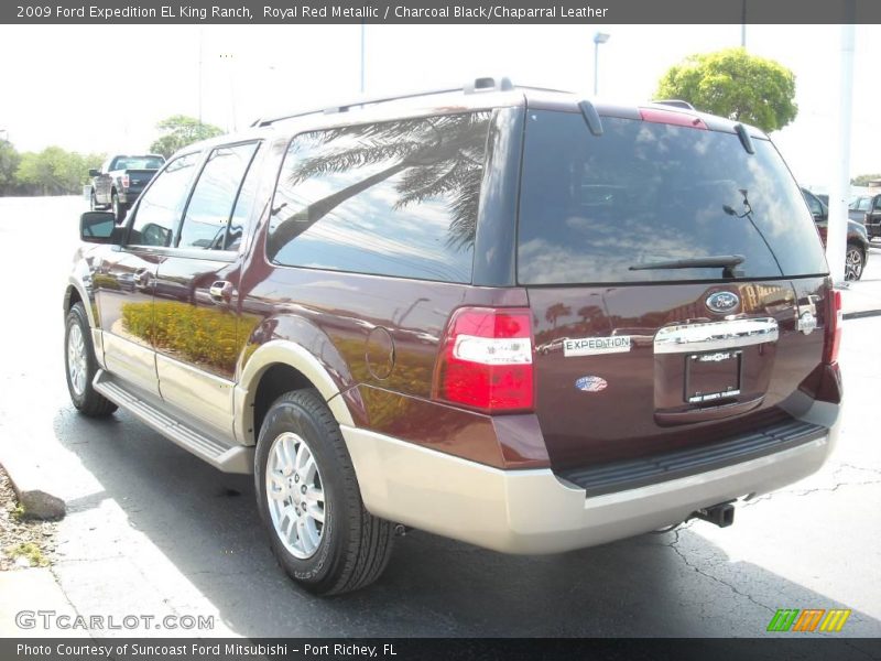 Royal Red Metallic / Charcoal Black/Chaparral Leather 2009 Ford Expedition EL King Ranch