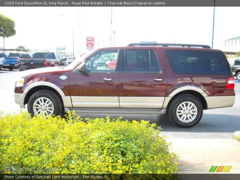 Royal Red Metallic / Charcoal Black/Chaparral Leather 2009 Ford Expedition EL King Ranch