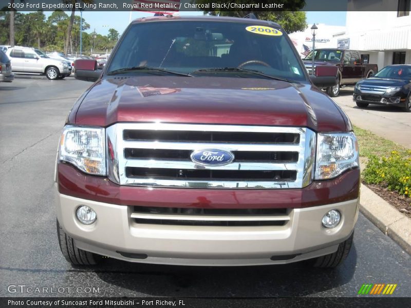 Royal Red Metallic / Charcoal Black/Chaparral Leather 2009 Ford Expedition EL King Ranch