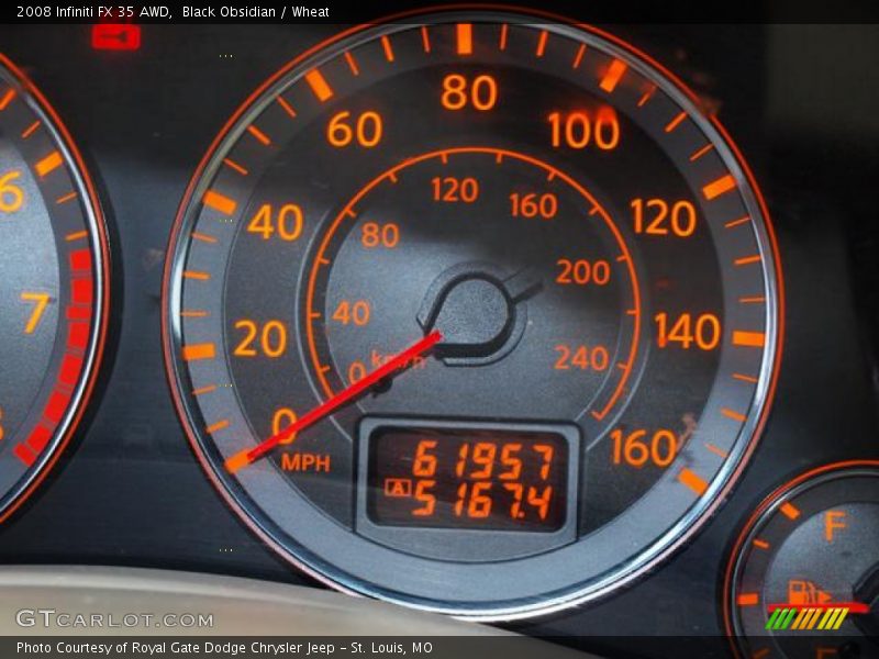 Black Obsidian / Wheat 2008 Infiniti FX 35 AWD