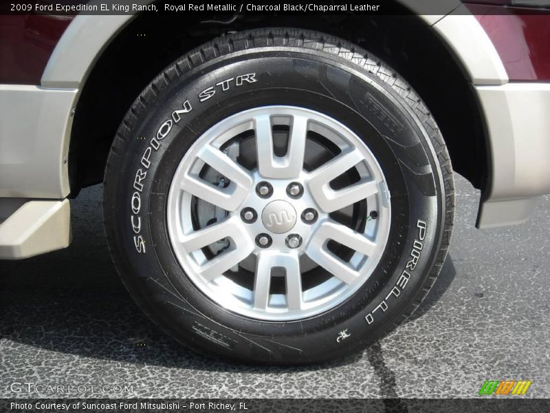 Royal Red Metallic / Charcoal Black/Chaparral Leather 2009 Ford Expedition EL King Ranch