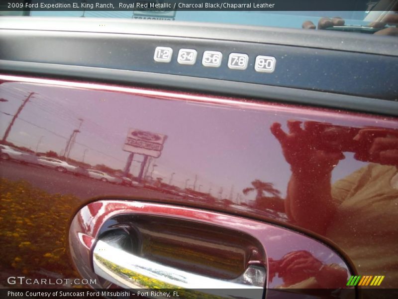 Royal Red Metallic / Charcoal Black/Chaparral Leather 2009 Ford Expedition EL King Ranch