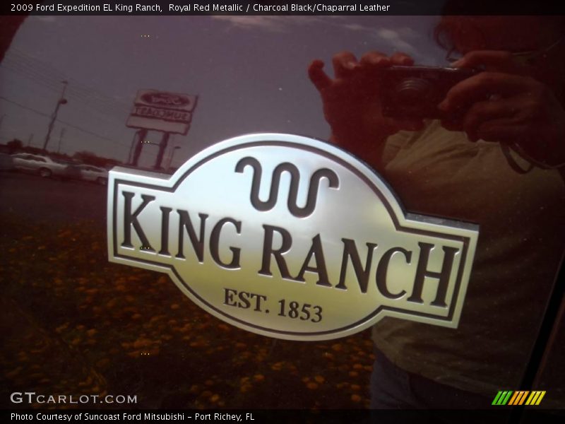 Royal Red Metallic / Charcoal Black/Chaparral Leather 2009 Ford Expedition EL King Ranch