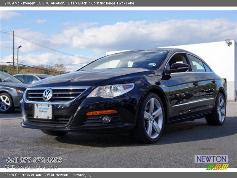 Deep Black / Cornsilk Beige Two-Tone 2009 Volkswagen CC VR6 4Motion