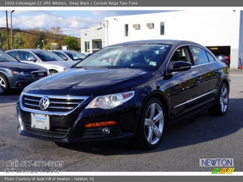 Deep Black / Cornsilk Beige Two-Tone 2009 Volkswagen CC VR6 4Motion