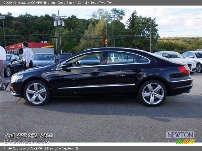 Deep Black / Cornsilk Beige Two-Tone 2009 Volkswagen CC VR6 4Motion