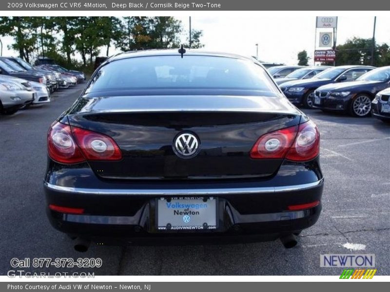 Deep Black / Cornsilk Beige Two-Tone 2009 Volkswagen CC VR6 4Motion