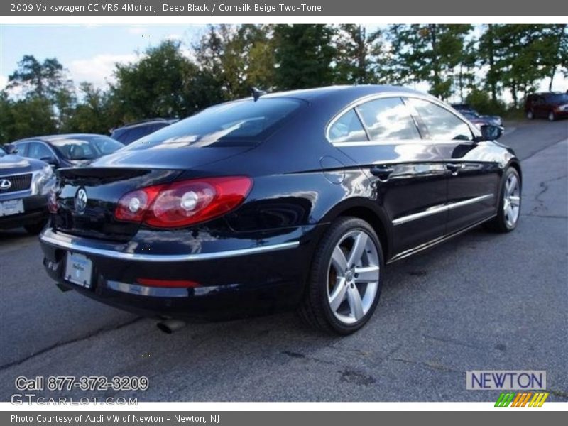 Deep Black / Cornsilk Beige Two-Tone 2009 Volkswagen CC VR6 4Motion