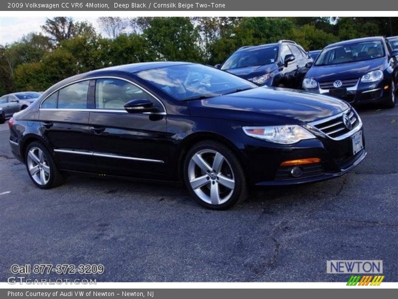Deep Black / Cornsilk Beige Two-Tone 2009 Volkswagen CC VR6 4Motion