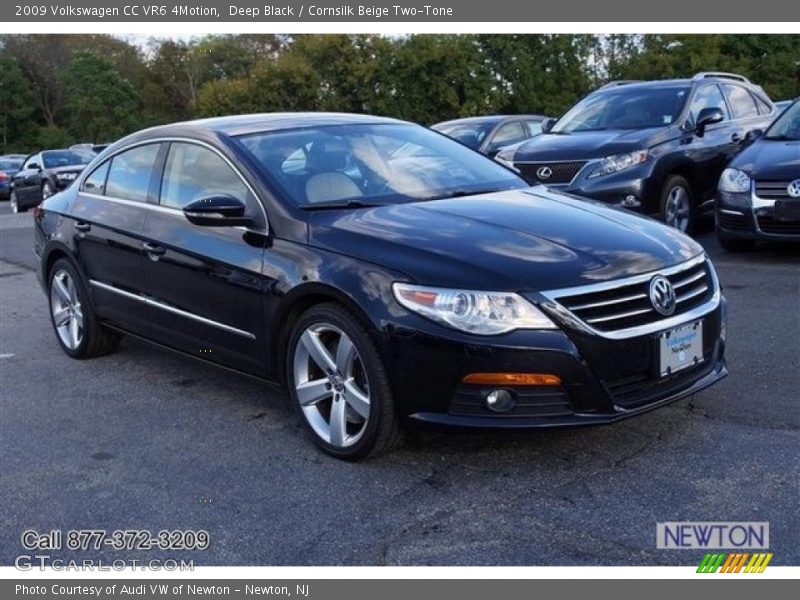 Deep Black / Cornsilk Beige Two-Tone 2009 Volkswagen CC VR6 4Motion