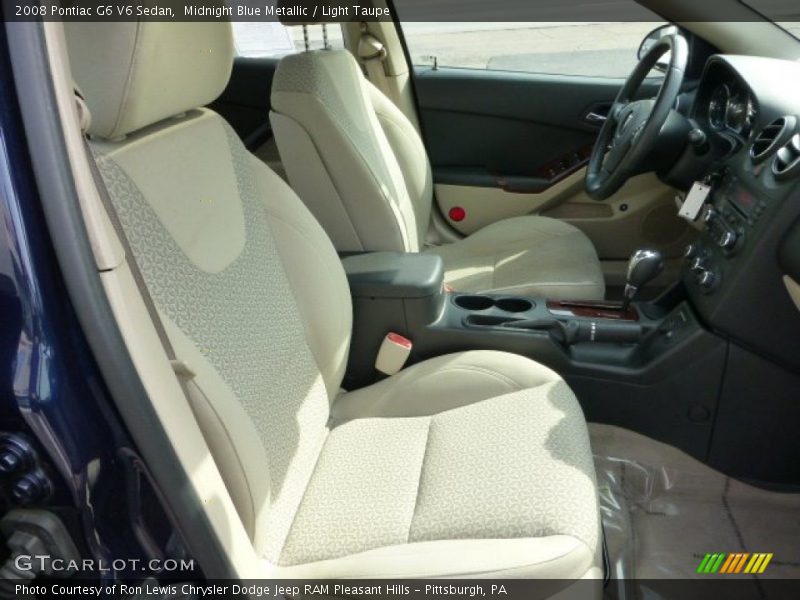 Midnight Blue Metallic / Light Taupe 2008 Pontiac G6 V6 Sedan