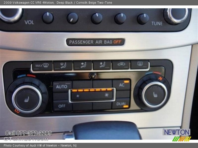 Deep Black / Cornsilk Beige Two-Tone 2009 Volkswagen CC VR6 4Motion