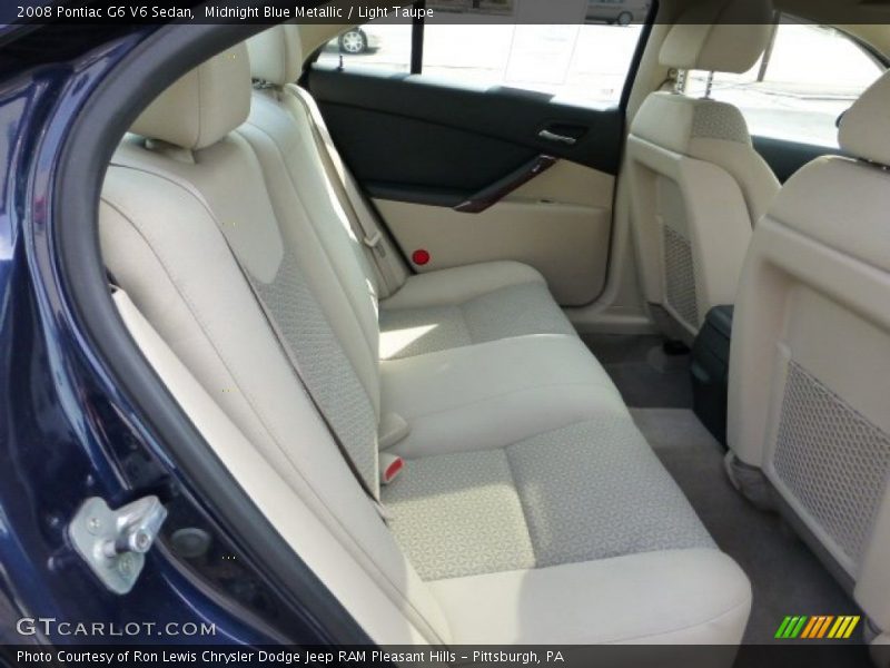 Midnight Blue Metallic / Light Taupe 2008 Pontiac G6 V6 Sedan