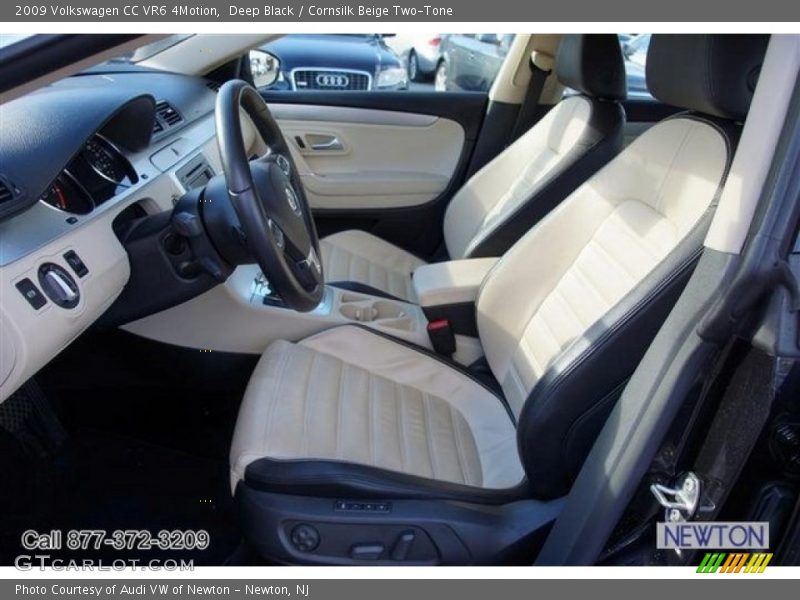 Deep Black / Cornsilk Beige Two-Tone 2009 Volkswagen CC VR6 4Motion