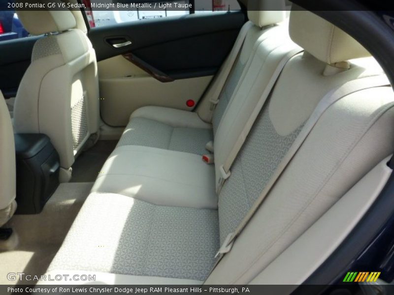 Midnight Blue Metallic / Light Taupe 2008 Pontiac G6 V6 Sedan