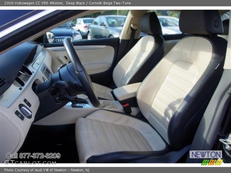 Deep Black / Cornsilk Beige Two-Tone 2009 Volkswagen CC VR6 4Motion