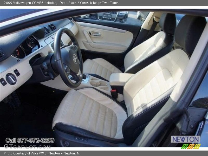 Deep Black / Cornsilk Beige Two-Tone 2009 Volkswagen CC VR6 4Motion