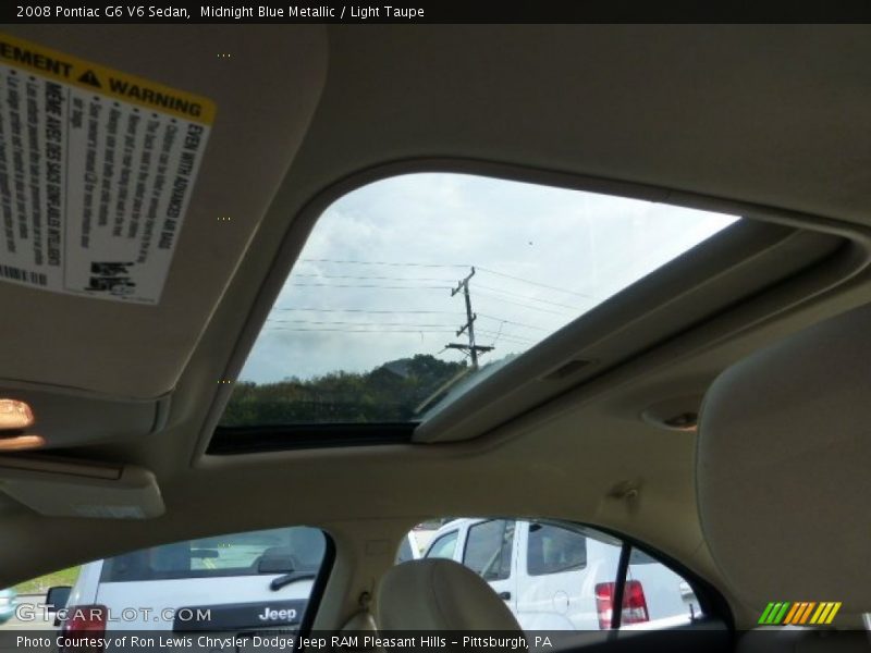 Midnight Blue Metallic / Light Taupe 2008 Pontiac G6 V6 Sedan