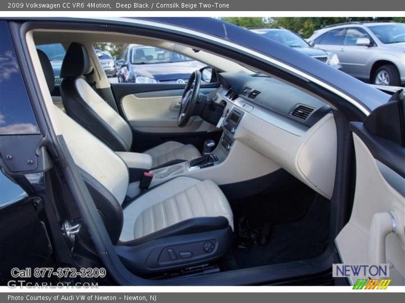 Deep Black / Cornsilk Beige Two-Tone 2009 Volkswagen CC VR6 4Motion