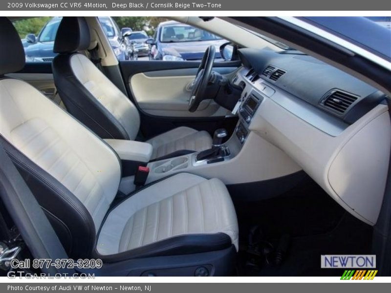 Deep Black / Cornsilk Beige Two-Tone 2009 Volkswagen CC VR6 4Motion