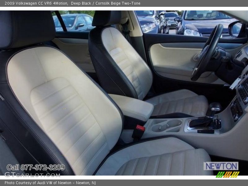 Deep Black / Cornsilk Beige Two-Tone 2009 Volkswagen CC VR6 4Motion
