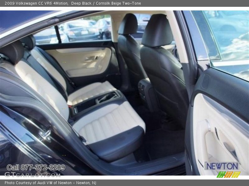 Deep Black / Cornsilk Beige Two-Tone 2009 Volkswagen CC VR6 4Motion