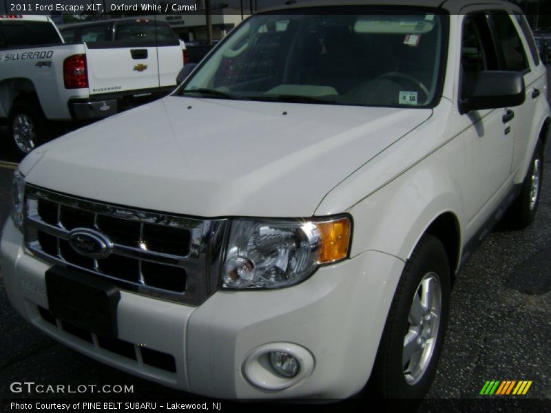 Oxford White / Camel 2011 Ford Escape XLT