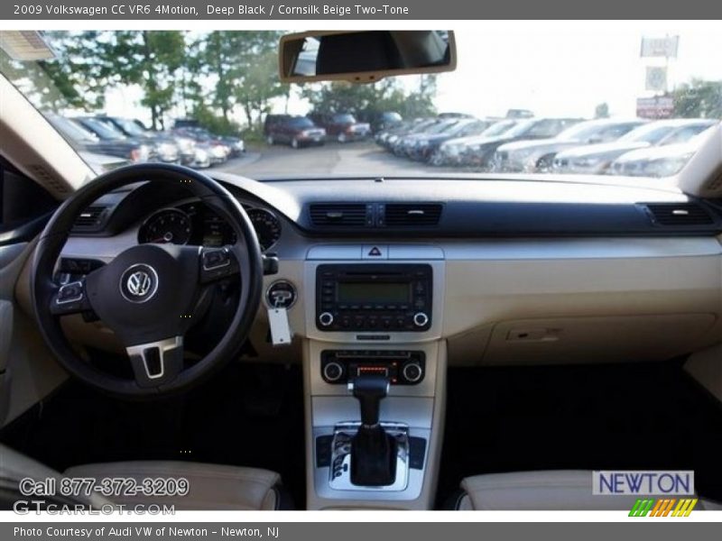Deep Black / Cornsilk Beige Two-Tone 2009 Volkswagen CC VR6 4Motion