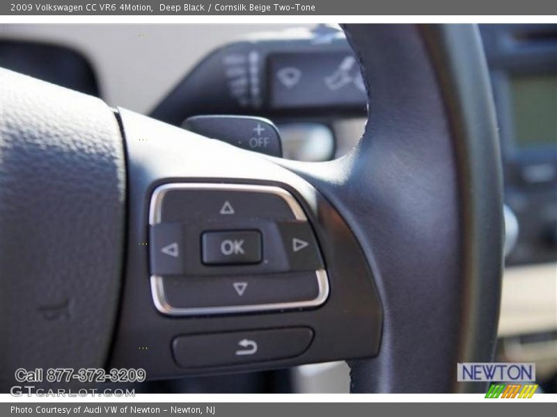 Deep Black / Cornsilk Beige Two-Tone 2009 Volkswagen CC VR6 4Motion
