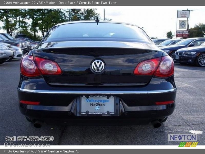 Deep Black / Cornsilk Beige Two-Tone 2009 Volkswagen CC VR6 4Motion