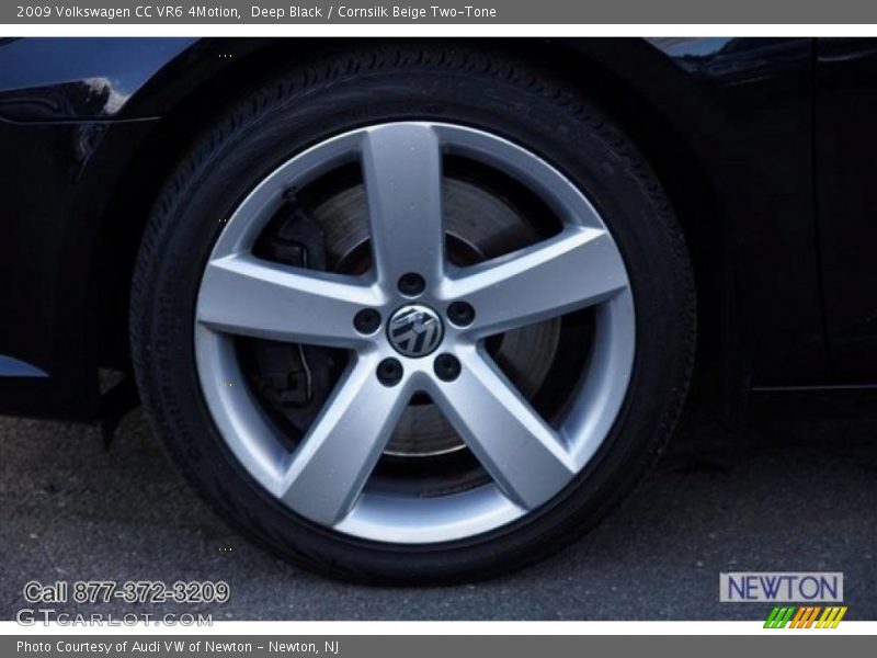 Deep Black / Cornsilk Beige Two-Tone 2009 Volkswagen CC VR6 4Motion