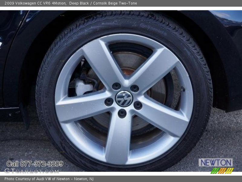 Deep Black / Cornsilk Beige Two-Tone 2009 Volkswagen CC VR6 4Motion