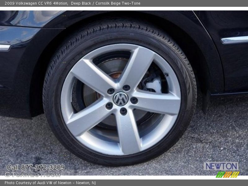 Deep Black / Cornsilk Beige Two-Tone 2009 Volkswagen CC VR6 4Motion