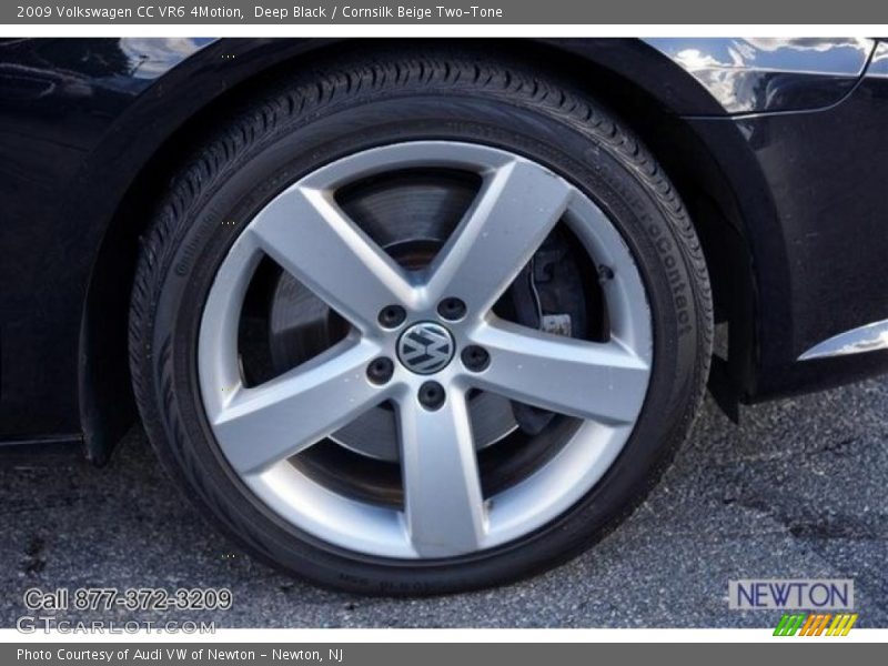 Deep Black / Cornsilk Beige Two-Tone 2009 Volkswagen CC VR6 4Motion