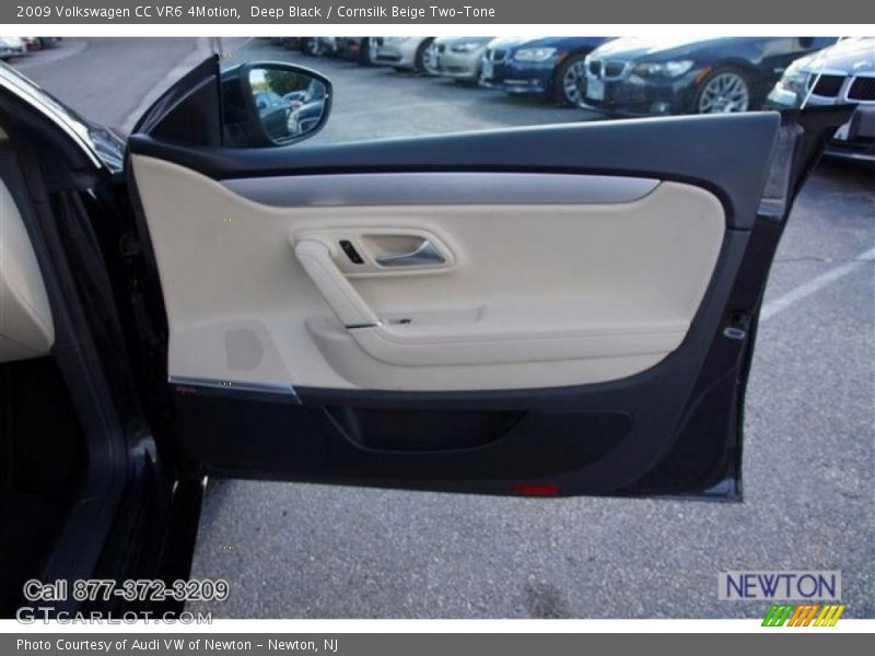 Deep Black / Cornsilk Beige Two-Tone 2009 Volkswagen CC VR6 4Motion