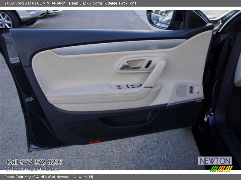 Deep Black / Cornsilk Beige Two-Tone 2009 Volkswagen CC VR6 4Motion