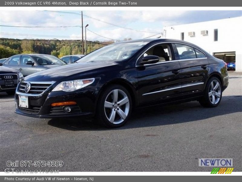 Deep Black / Cornsilk Beige Two-Tone 2009 Volkswagen CC VR6 4Motion