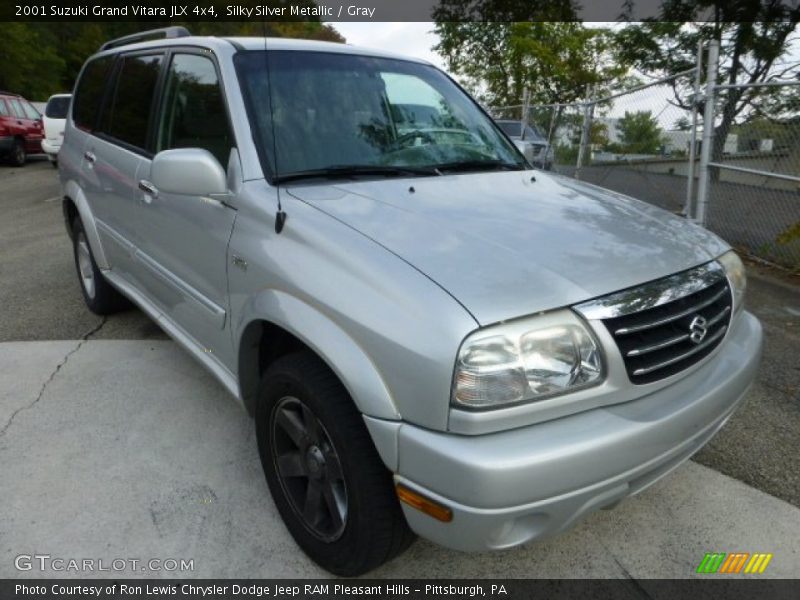 Silky Silver Metallic / Gray 2001 Suzuki Grand Vitara JLX 4x4