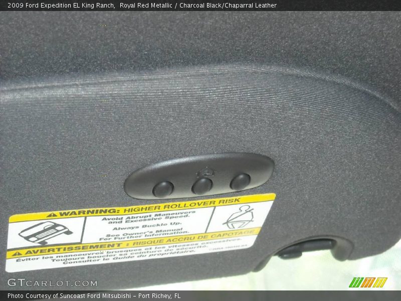 Royal Red Metallic / Charcoal Black/Chaparral Leather 2009 Ford Expedition EL King Ranch