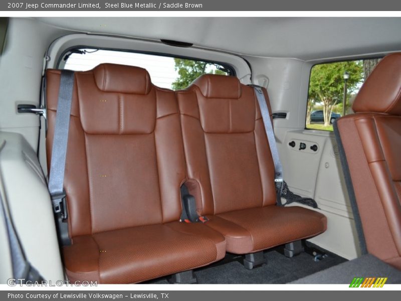 Steel Blue Metallic / Saddle Brown 2007 Jeep Commander Limited