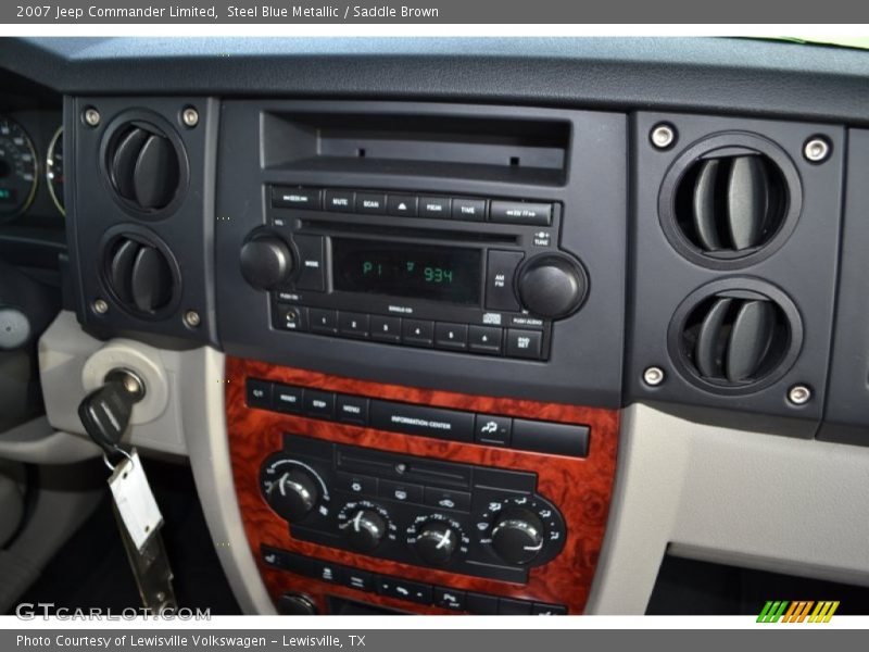 Steel Blue Metallic / Saddle Brown 2007 Jeep Commander Limited