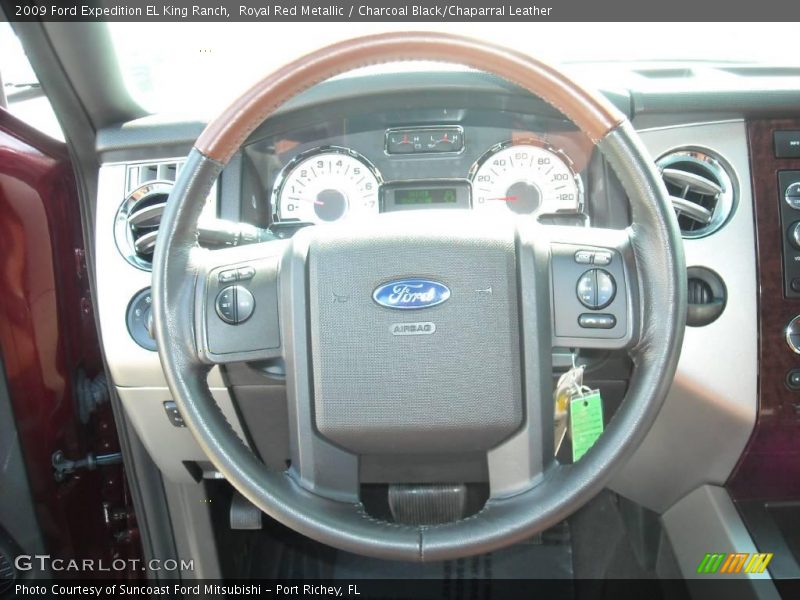 Royal Red Metallic / Charcoal Black/Chaparral Leather 2009 Ford Expedition EL King Ranch