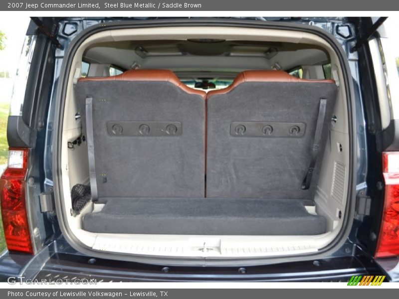 Steel Blue Metallic / Saddle Brown 2007 Jeep Commander Limited