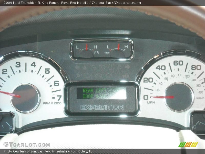 Royal Red Metallic / Charcoal Black/Chaparral Leather 2009 Ford Expedition EL King Ranch
