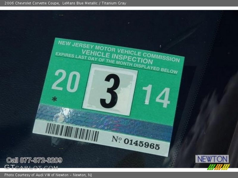 LeMans Blue Metallic / Titanium Gray 2006 Chevrolet Corvette Coupe